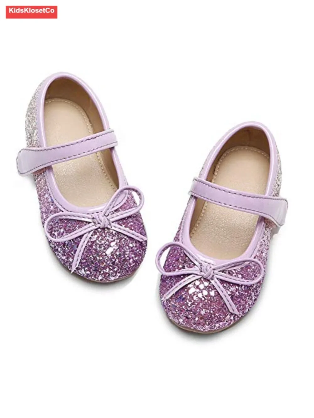 Toddler Girls Ballet Flats Party Shoes Wedding Dress Shoes Non-Slip Lightweight
